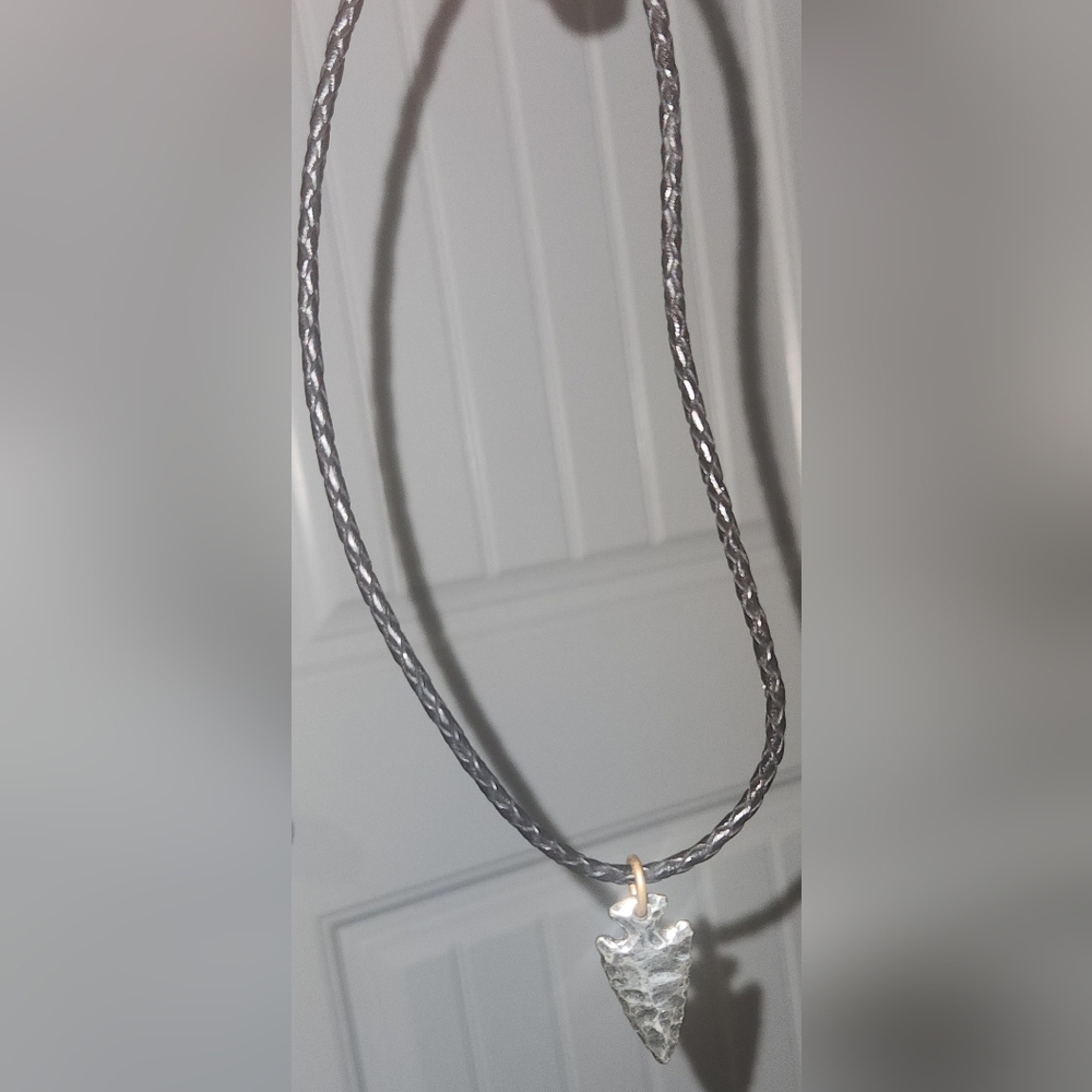 James Avery Silver and Bronze Arrowhead Necklace